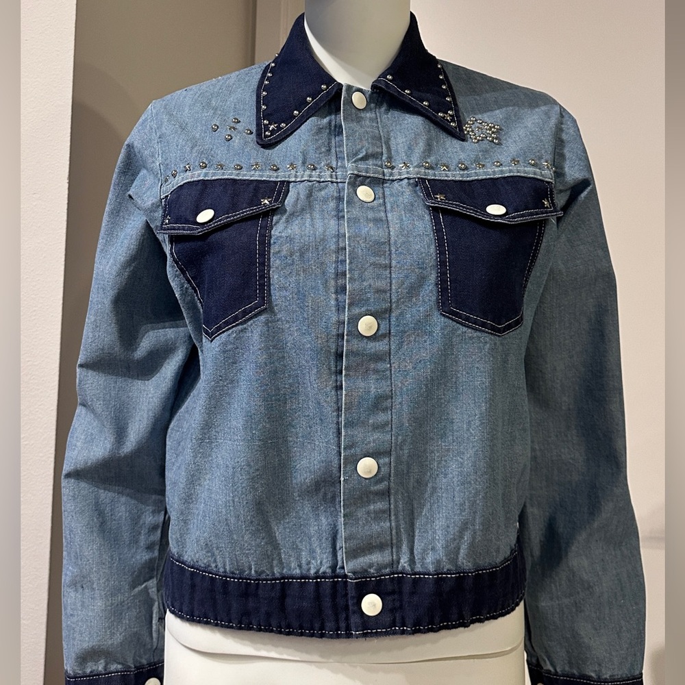 Vintage color-block embellished rodeo jacket. - Picture 3 of 11